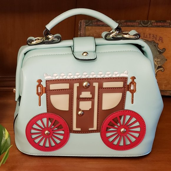 Amazing Carriage-Applique Shoulder/Hand Bag - Picture 2 of 12